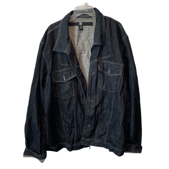 MARITHE FRANCOIS GIRBAUD jeans bomber jacket zipped up Mans size XXL vintage - Picture 1 of 3